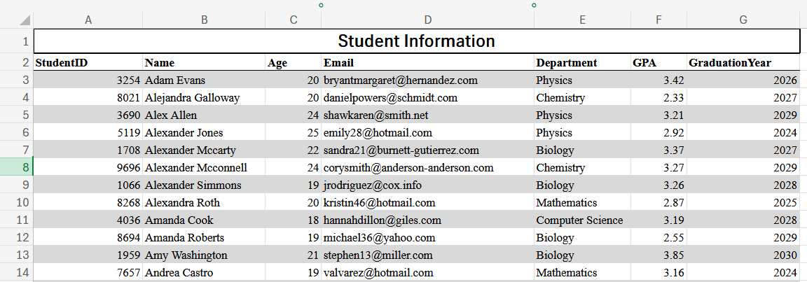 How to lock and merge cells in Excel?